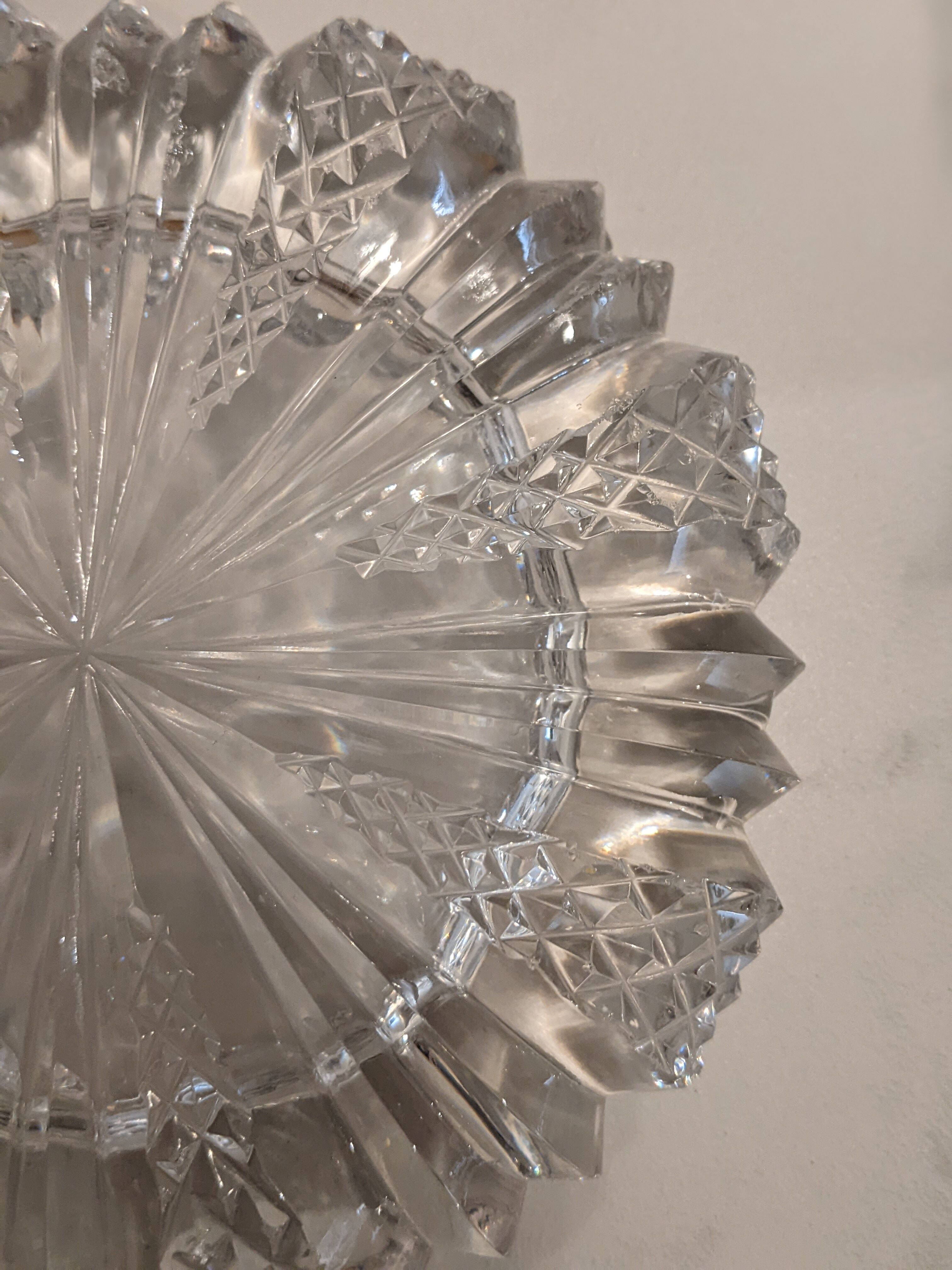 Vintage crystal ashtray