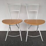 2X Vintage Folding Chairs From Fly Line (Set)