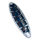 Art ceramic surfboard bowl dish by Rogier Vandeweghe for Perignem Studio, Belgium, 1960s