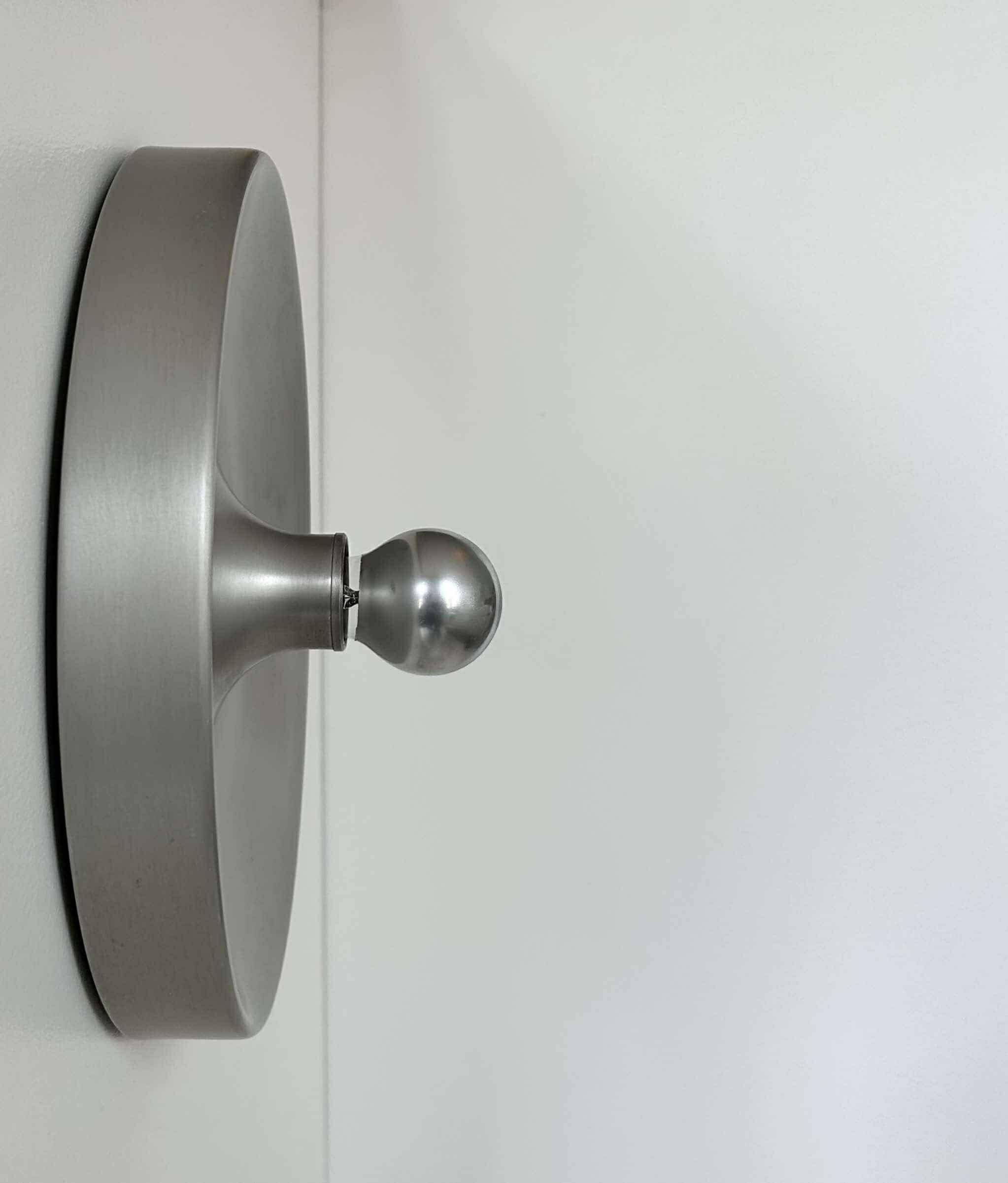 Vintage wall light, brushed metal, Staff Leuchten "Selection Perriand Les Arcs"