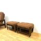 Retro armchairs with footstools, Hikor, 1970s