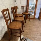 4 vintage bistro chairs