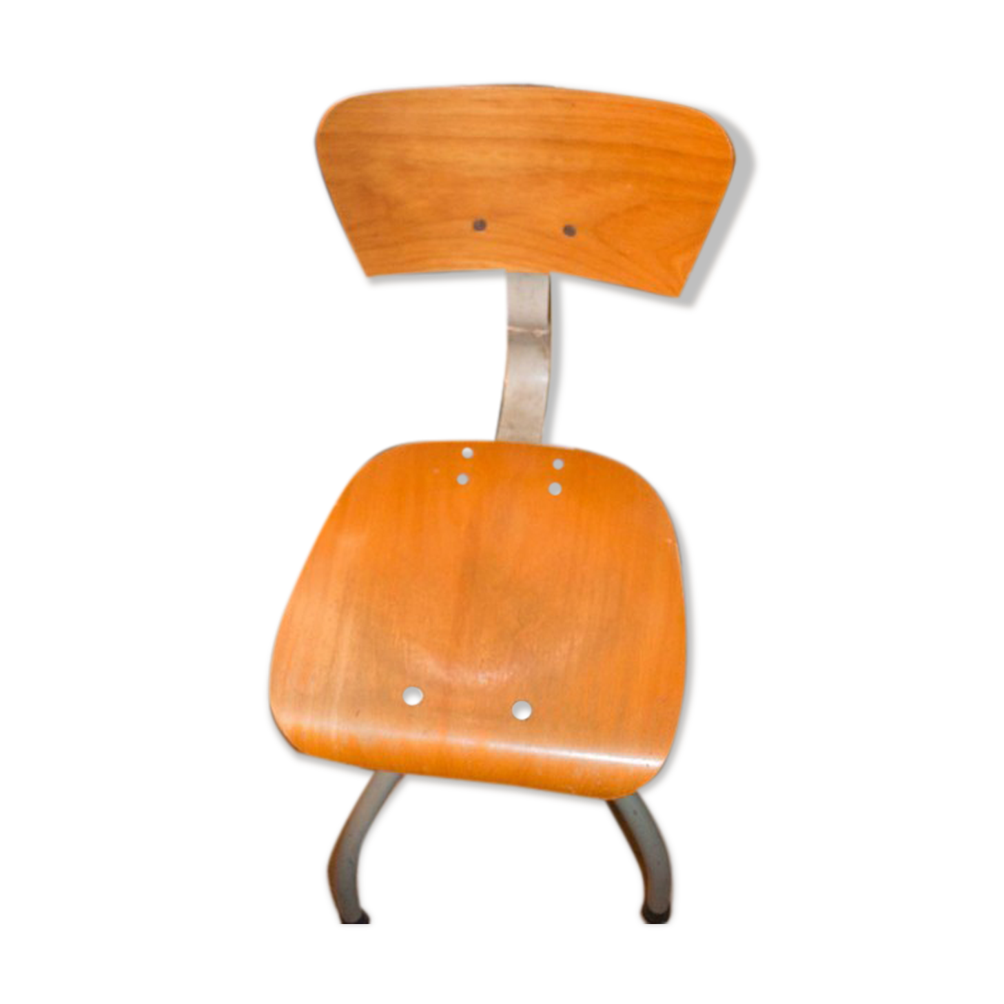 Chaise industriel metal et bois