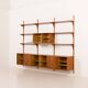 Hansen and Guldborg 3 bay teak wall unit, Denmark 1960s