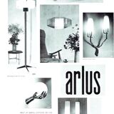 Arlus Publisher. Pair of appliques in gilded bronze