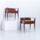 Set of 2 bedside tables by La Permanente Mobili Cant Italy 1950s