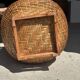 Large oval basket Indonesian weaving with lid H65 D50