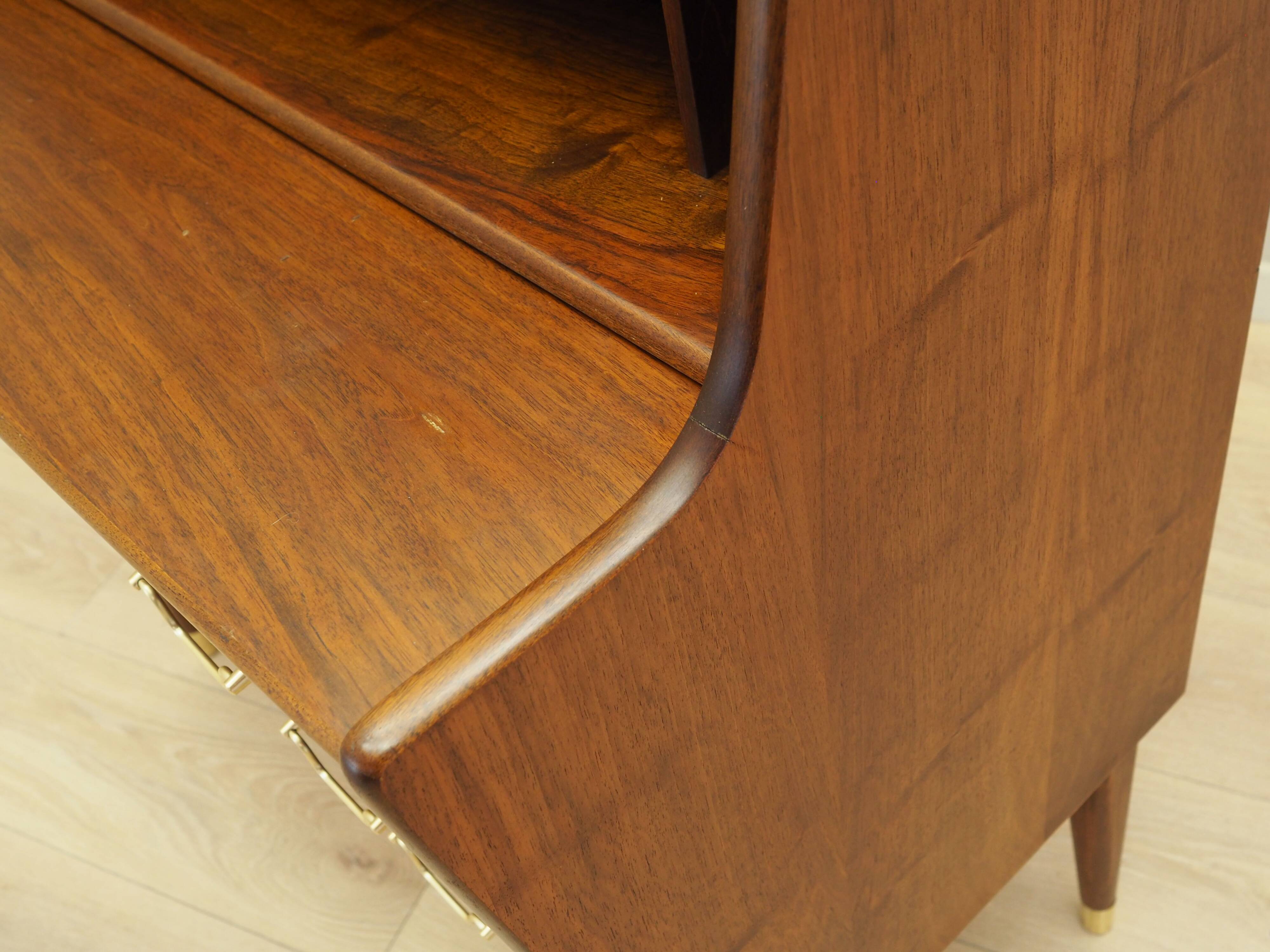 Walnut secretary, Danish design, 1970s, production: Denmark