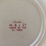 Set of five iron earth soup plates