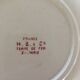 Set of five iron earth soup plates