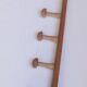 Coat rack 2m, 14 wooden wall hooks