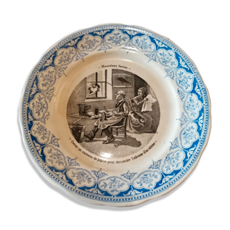 Assiette humoristique Mauvaises Farces Digoin