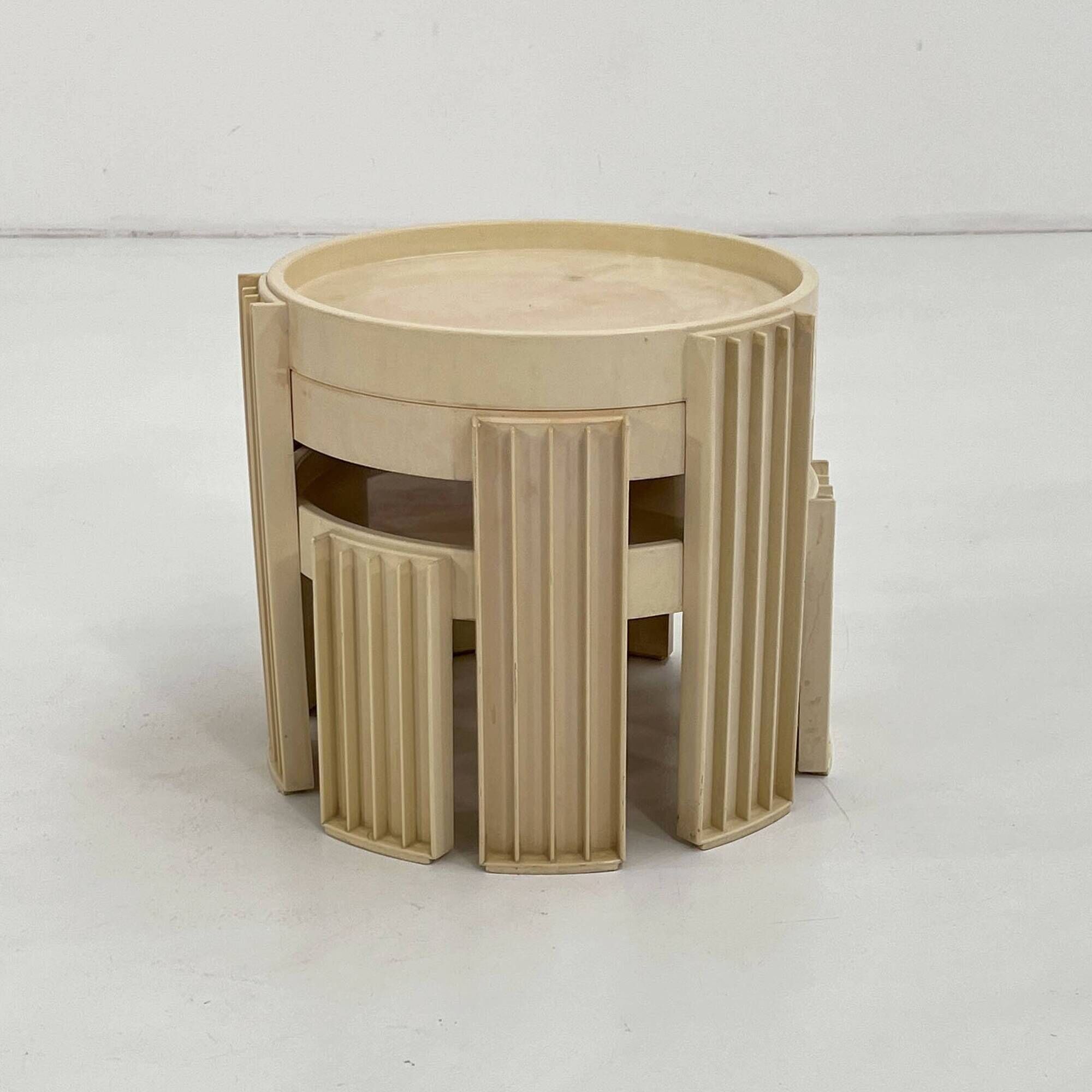 3 nesting tables Marema by Gianfranco Frattini for Cassina, 1960