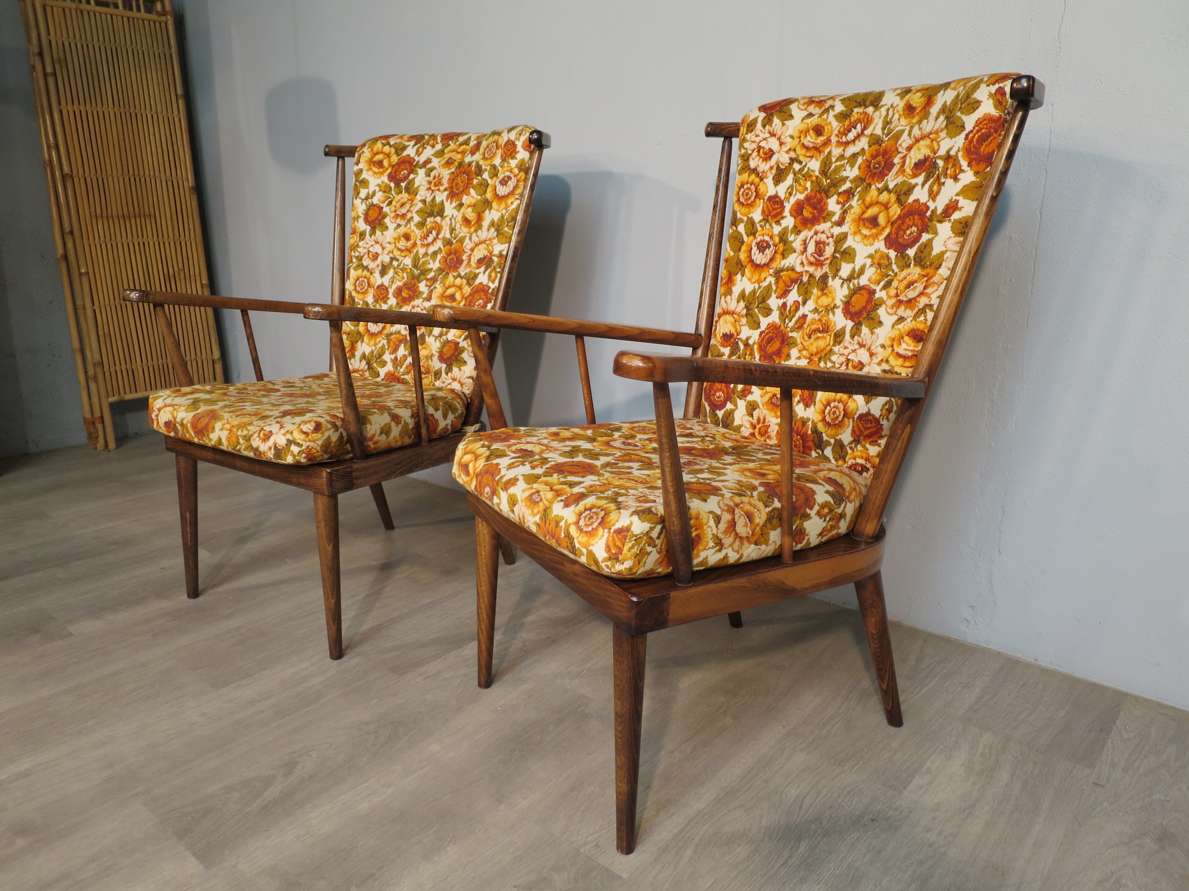 Pair of Baumann fan chairs