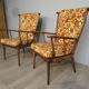 Paire de fauteuils Baumann éventail