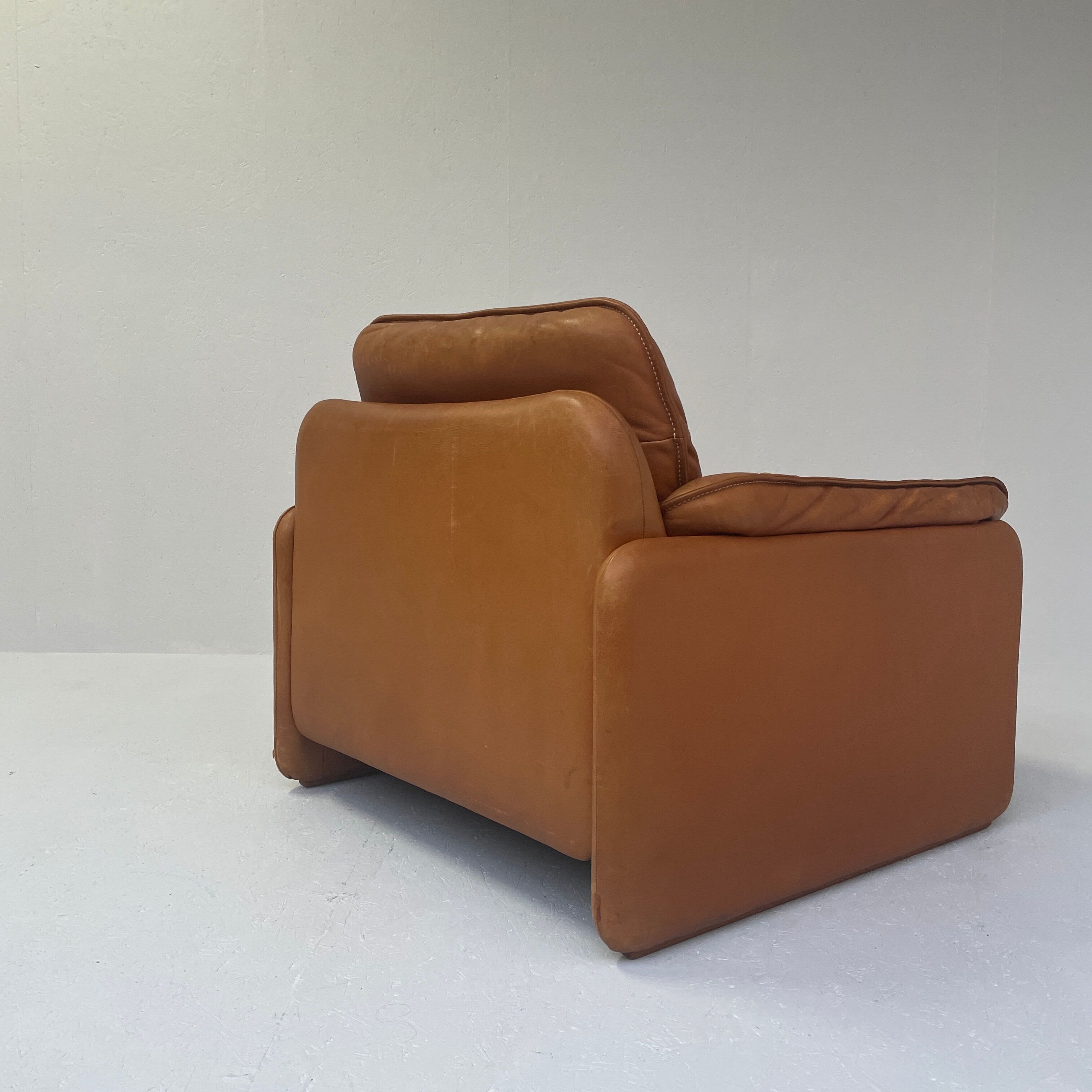 1960's Model DS-61 Cognac Leather Lounge Chair by 'De Sede' Switzerland