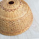 Suspension, vintage, rattan, canning