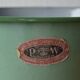 Large vintage basin in green enameled sheet metal