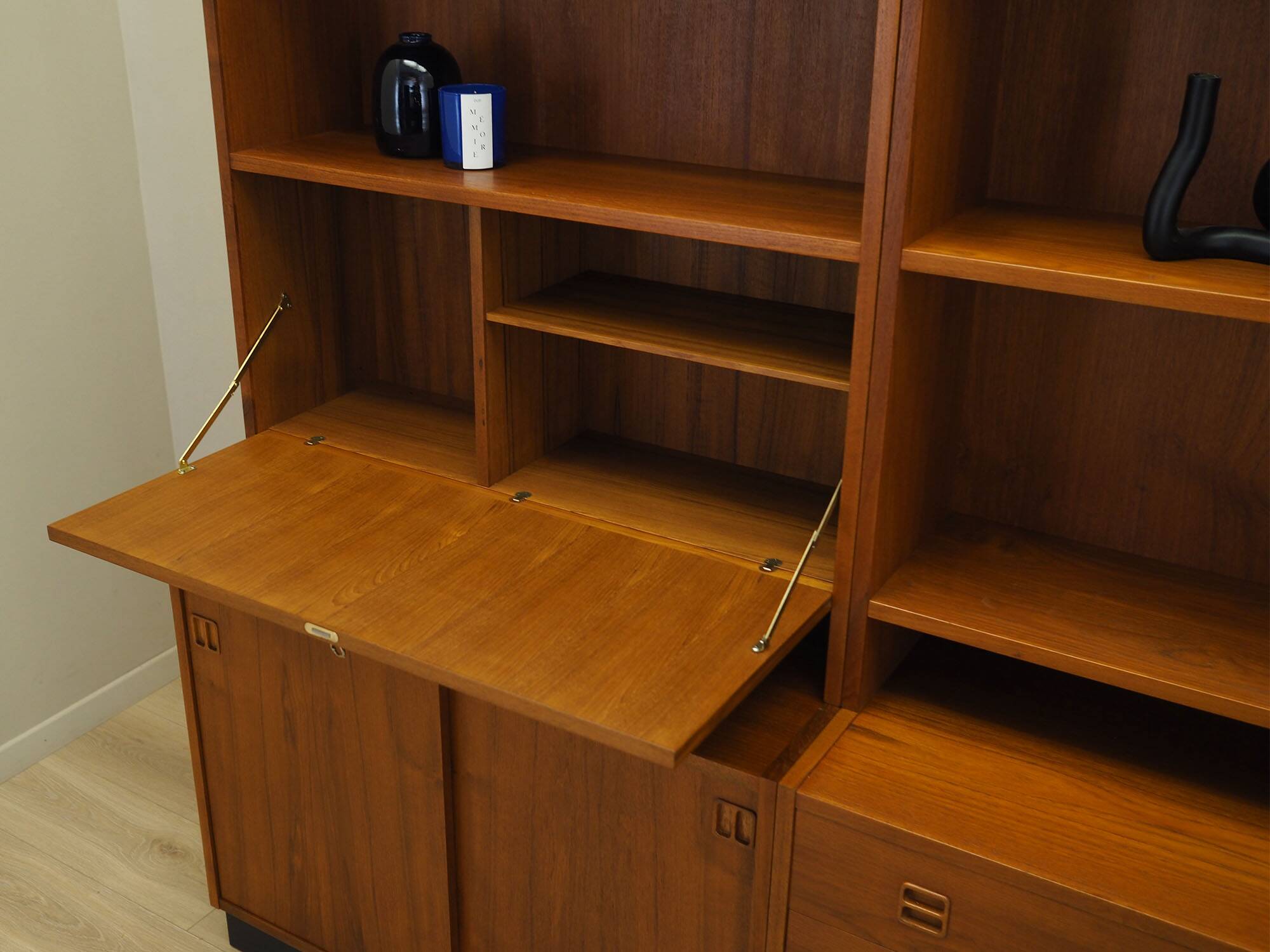 Set of three teak bookcases, Danish design, 1960s, made in Denmark