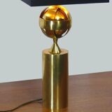 Lampe en laiton doré astrolabe