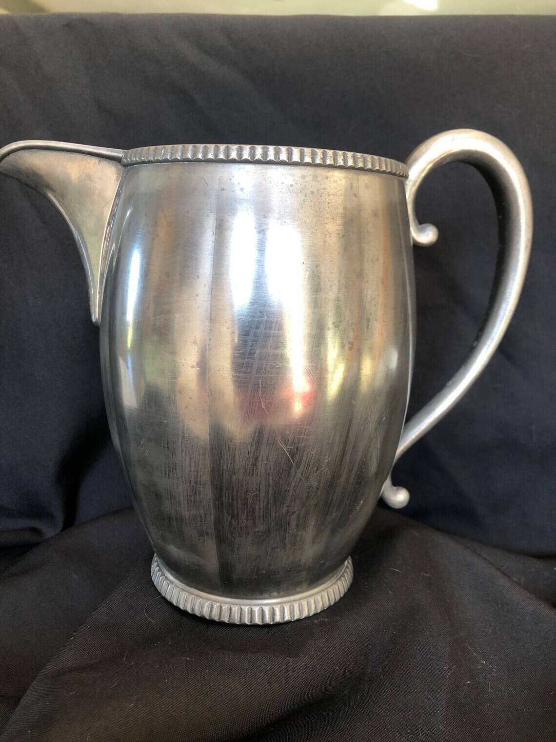 1 liter pewter pitcher, mid-20th century work
