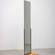 Art deco rectangular mirror in walnut wood 1930 176x80cm