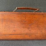Petite valise de peintre en bois ancienne , mallette d'artiste, XIXème