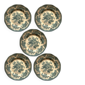 5 petites assiettes anciennes