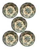 5 small antique Wedgwood ironstone plates – 17.5 cm