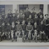 Old school photo 1st b class 1943 bordeaux - paul bert bordeaux school - f.lefebvre