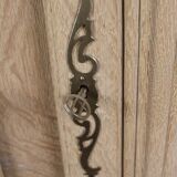 Solid oak patinated sideboard/desk