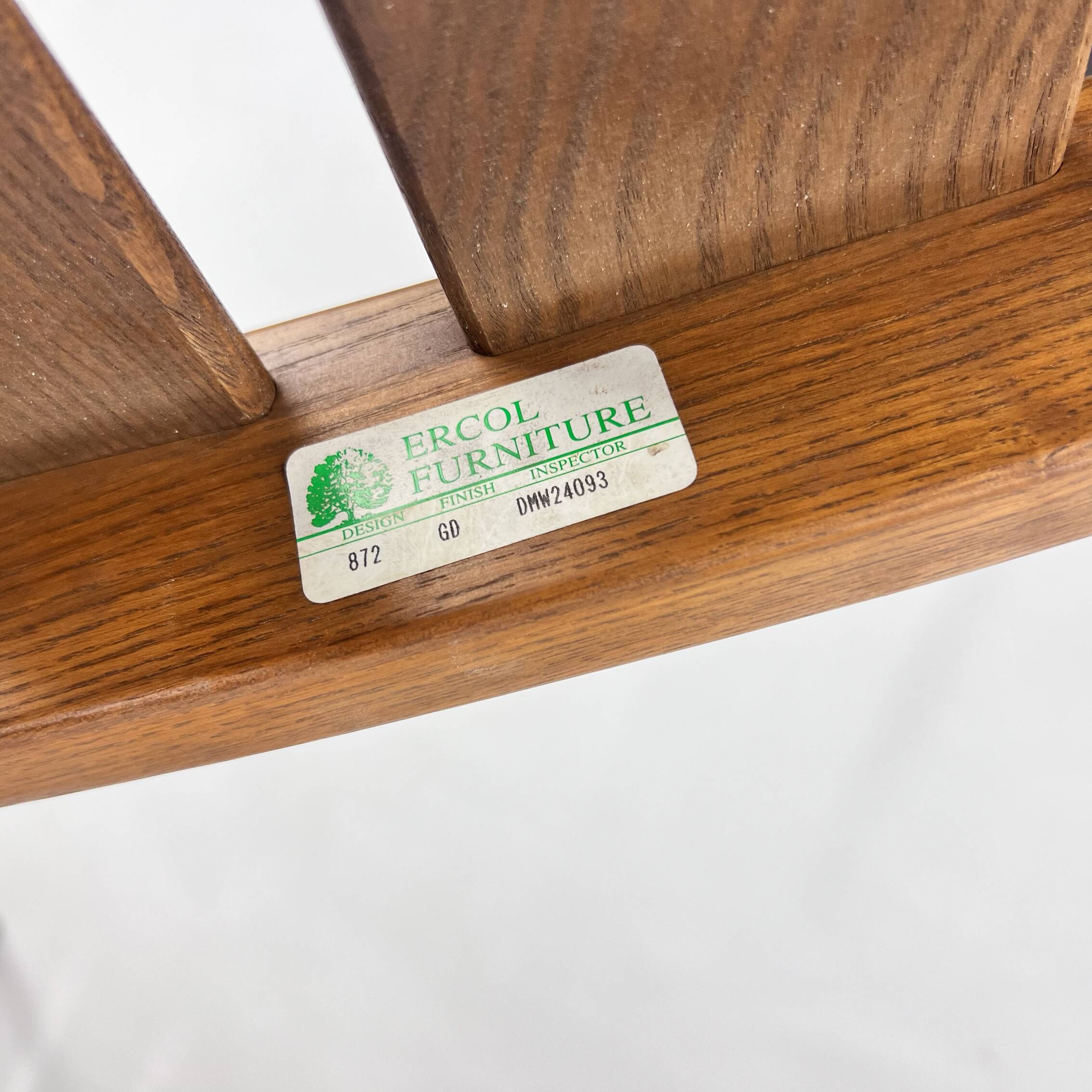 Set of 4 Oak Dining Chairs by Ercol, 1980s