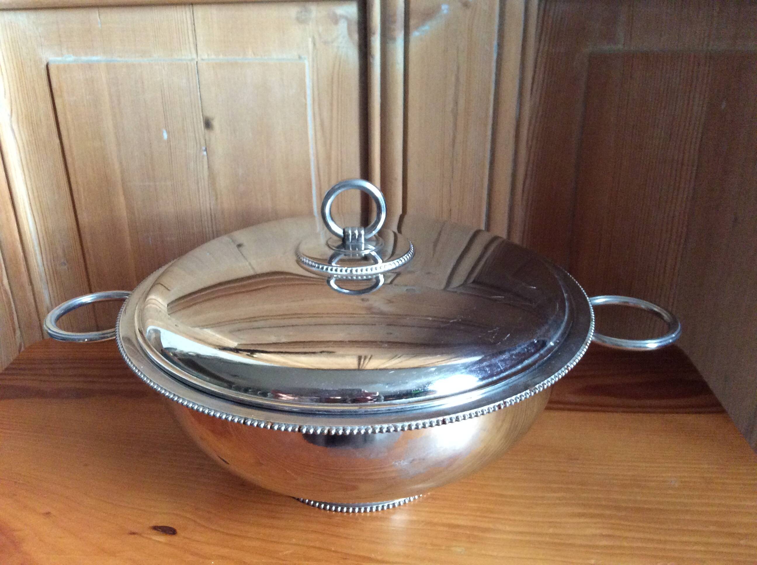Stainless steel vegetable dish