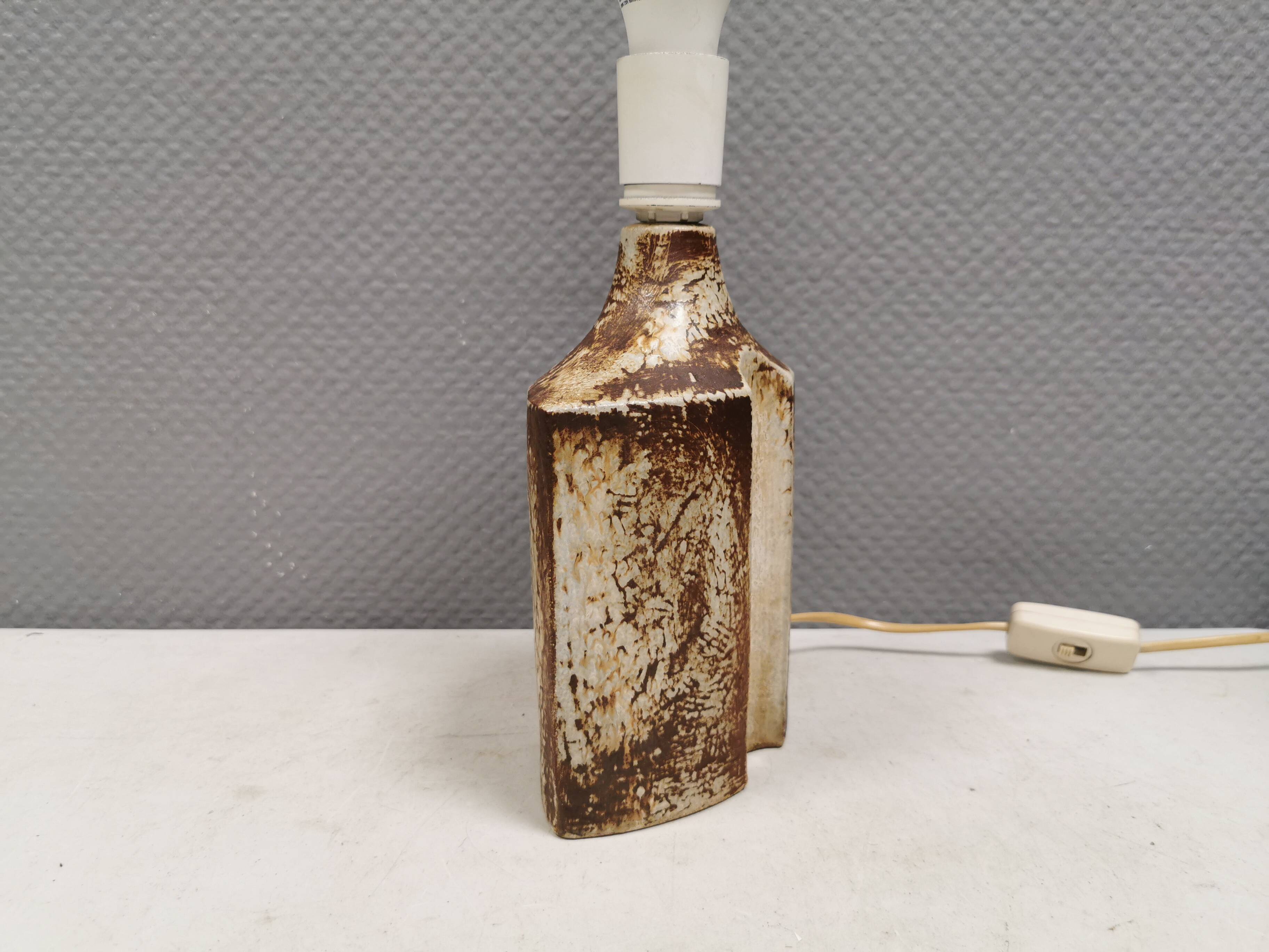 Ceramic table lamp by Heico Nitzsche for Søholm, Denmark, 1970s.