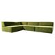 Swiss Vintage Modular Trio Sofa in Green Fabric by Team Form AG for Cor.