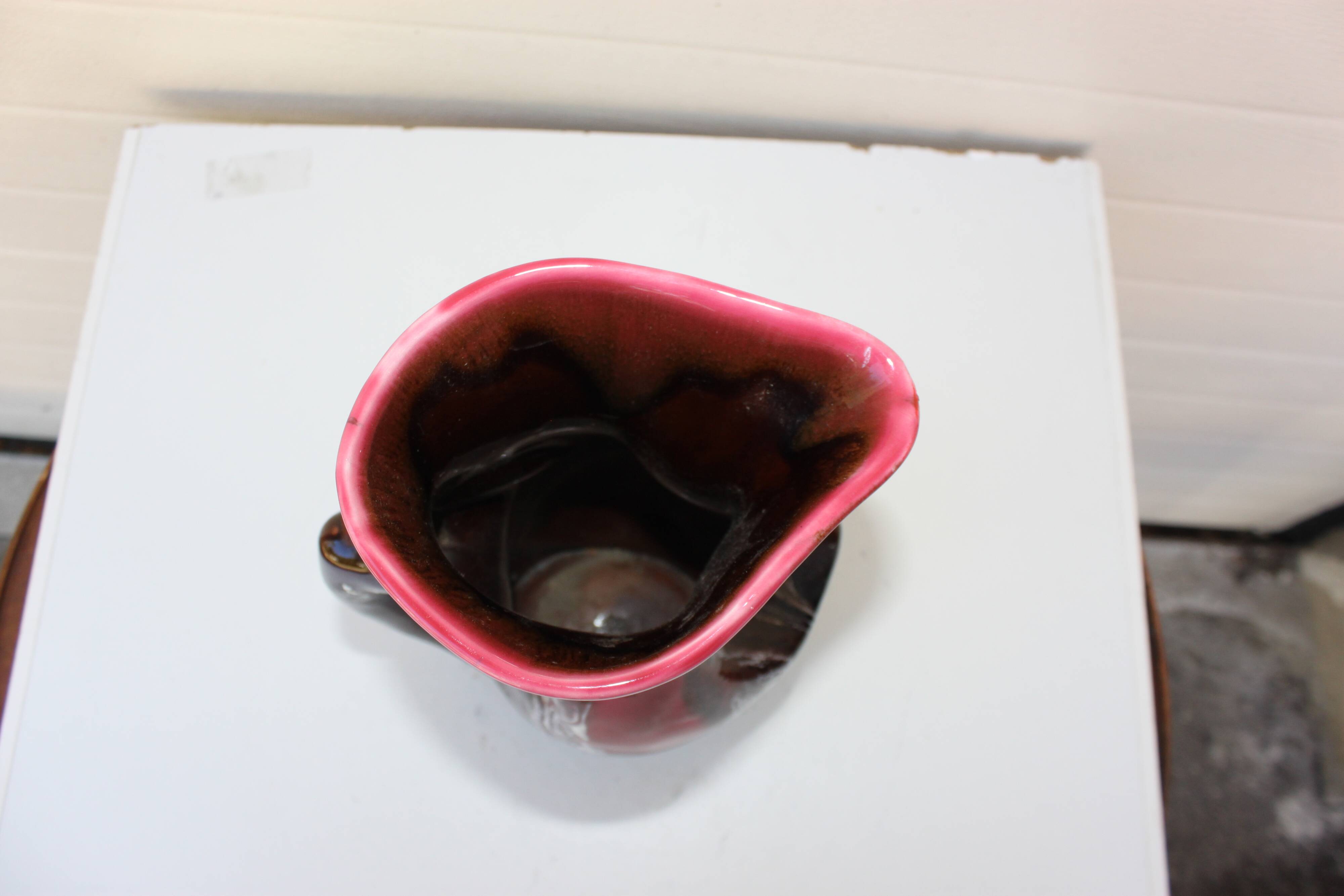 vase 1970 rose une anse