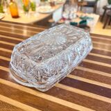 Vintage glass butter dish