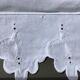 Pillowcase AB scalloped edge English embroidery tulips