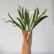Orange Check Twist Vase