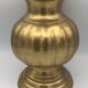 Vintage ball shape vase with godron in brass