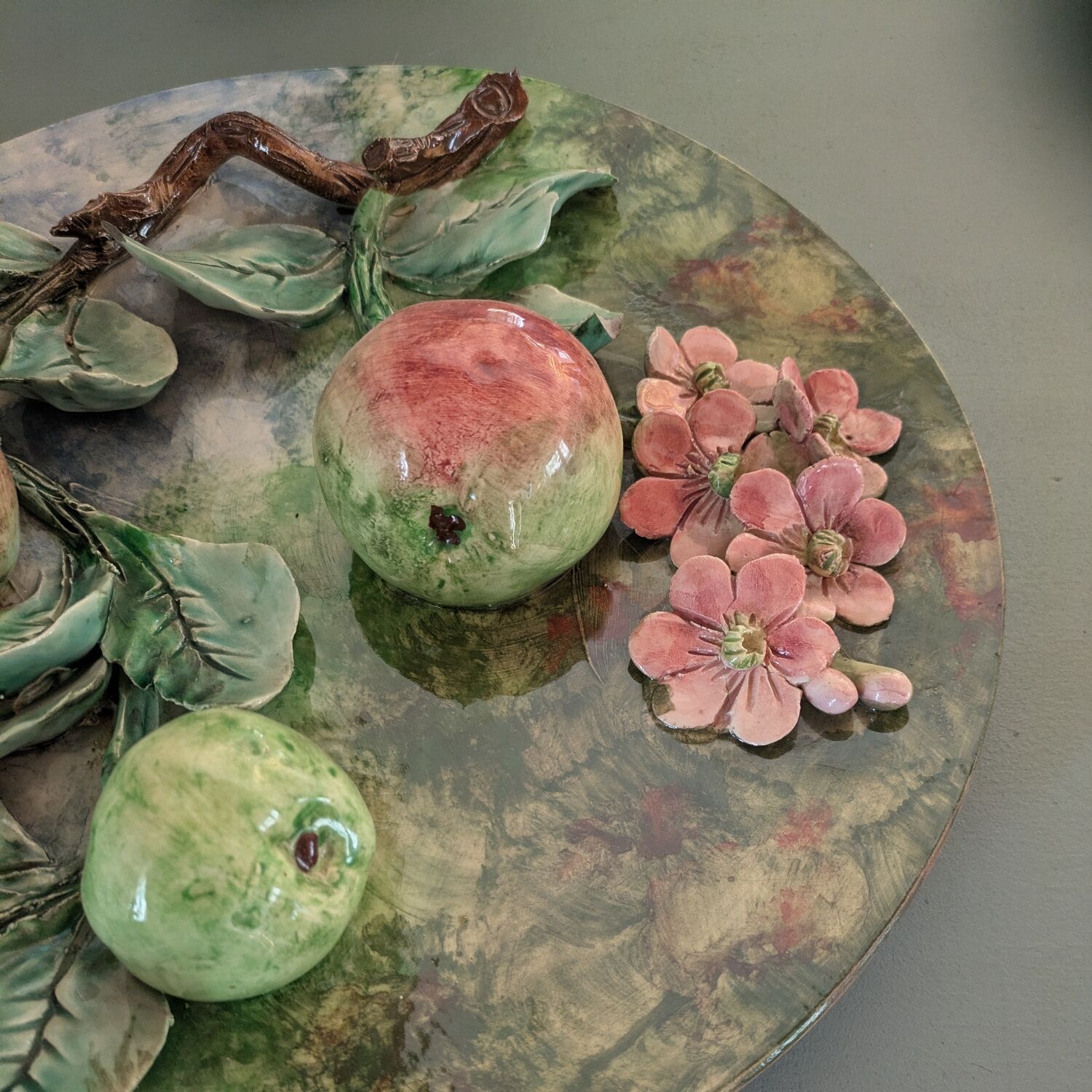 Longchamp wall slipware, 19th century.