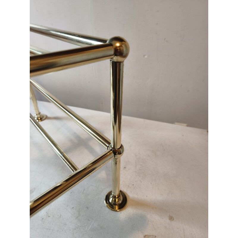 1900 shop shelf in bronze and brass