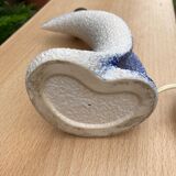 Wave or comma ceramic lamp from the 1950s/1960s
