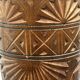 Turned and carved wooden vase, mid-20th century
