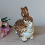 Old rabbit pie dish, ceramic terrine