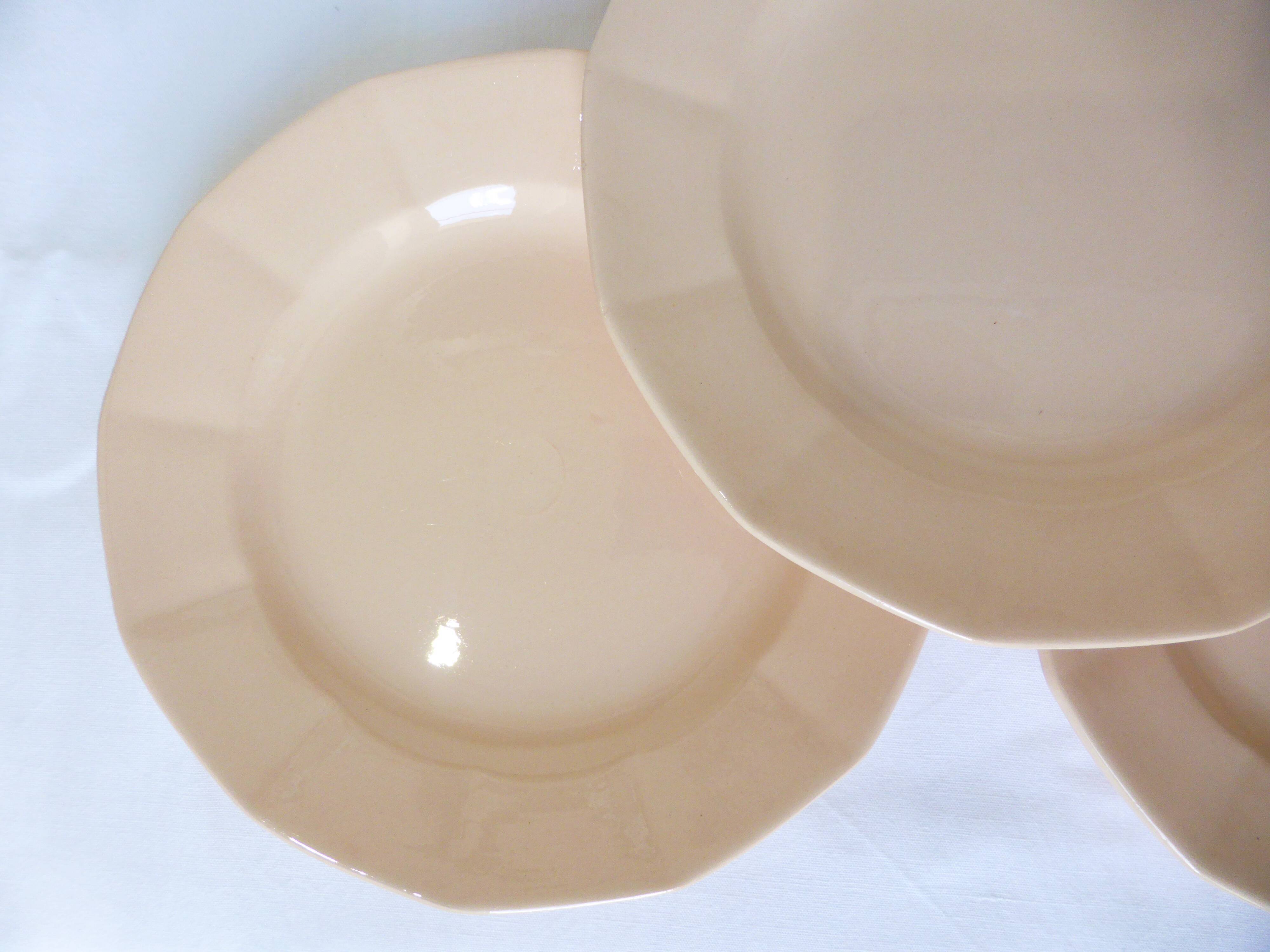 4 vintage dessert plates from Digoin Sarreguemines