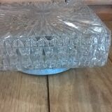 Ceiling lamp molded glass 50 years 23,5 cm