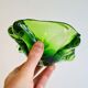 Vide-poche Murano “Vaseline” des Années 70 – Verre d’Uranium Vert Phosphore