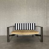 Funky loveseat (newly upholstered)