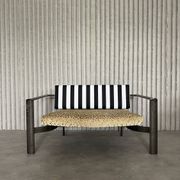 Funky loveseat (newly upholstered)
